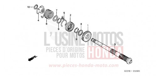 AXE DE KICKSTARTER CRF70FB de 2011